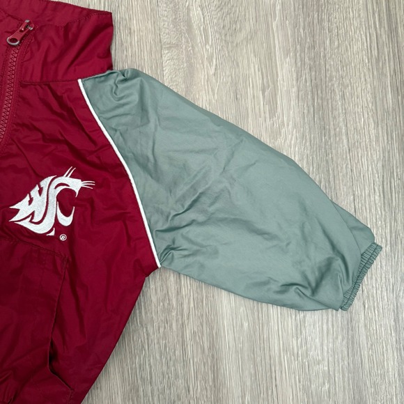Kids Washington State Cougars Windbreaker Jacket Toddler Size 12 Months Maroon - Picture 2 of 6